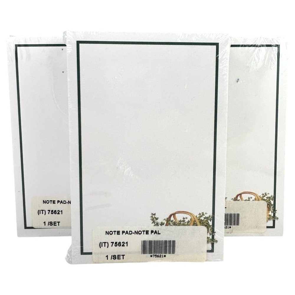 Longaberger Notepads‎ for the Note Pal Basket New Unused Sealed Lot of 3